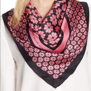 Kate Spade flower silk scarf